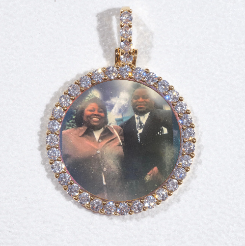 3D CIRCLE CUSTOM PICTURE PENDANT SMALL SIZE