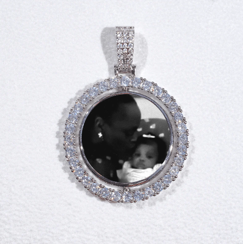 3D Spinning 2-Faced Custom Picture Pendant