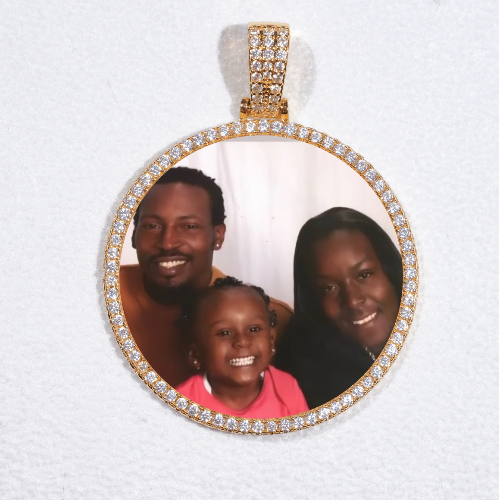 MEDIUM 3D CIRCLE CUSTOM PICTURE PENDANT