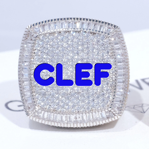 CUSTOM LETTER 3D ICED RING