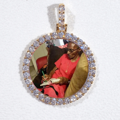 3D CIRCLE CUSTOM PICTURE PENDANT SMALL SIZE