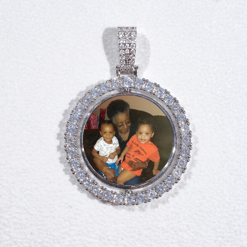 3D Spinning 2-Faced Custom Picture Pendant