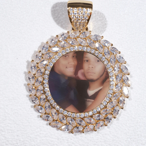 Large 3D Wheat Ear Custom Picture Pendant