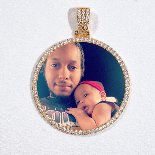 MEDIUM 3D CIRCLE CUSTOM PICTURE PENDANT