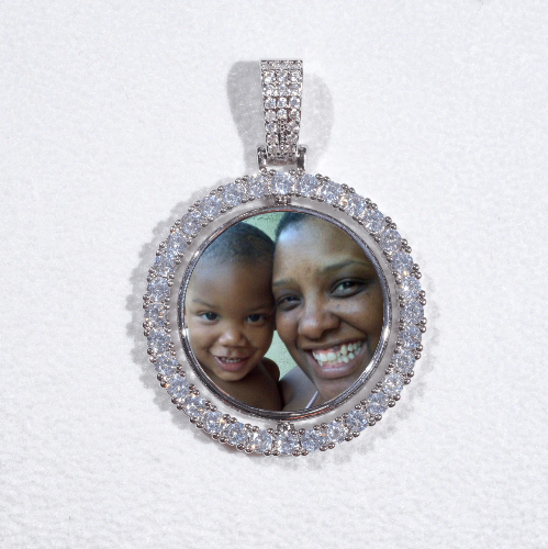 3D Spinning 2-Faced Custom Picture Pendant