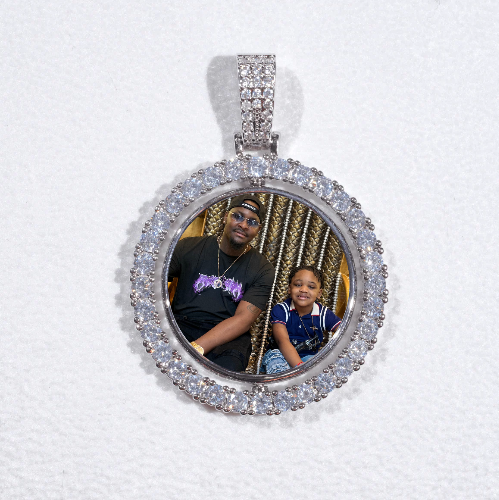 3D Spinning 2-Faced Custom Picture Pendant