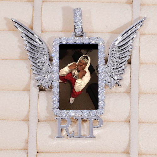 RIP WING 3D CUSTOM PICTURE PENDANT