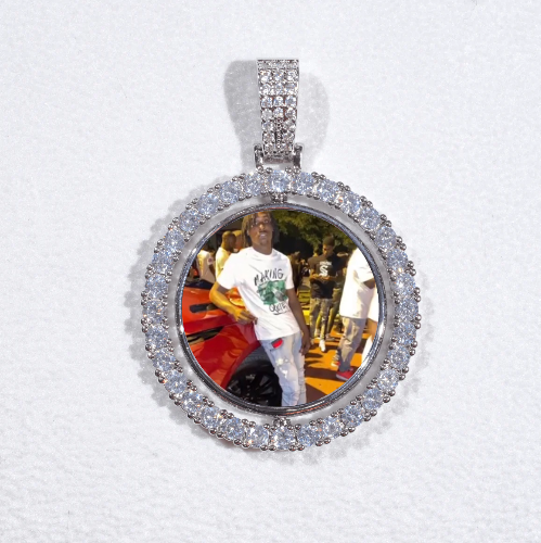 3D Spinning 2-Faced Custom Picture Pendant