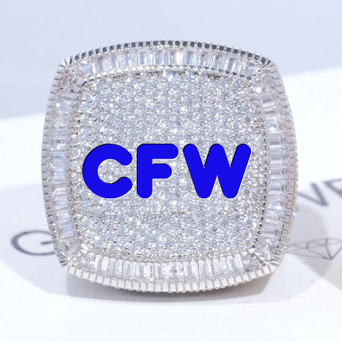 CUSTOM LETTER 3D ICED RING