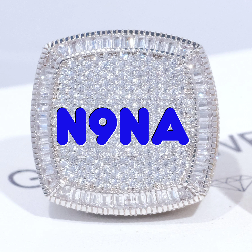 CUSTOM LETTER 3D ICED RING