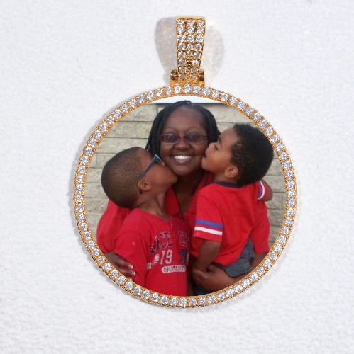 MEDIUM 3D CIRCLE CUSTOM PICTURE PENDANT
