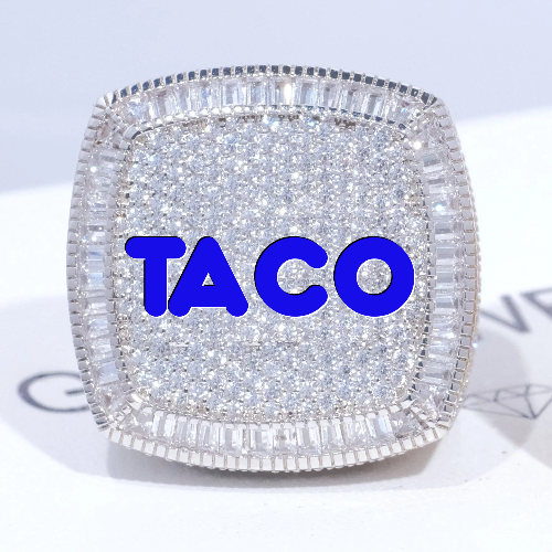 CUSTOM LETTER 3D ICED RING
