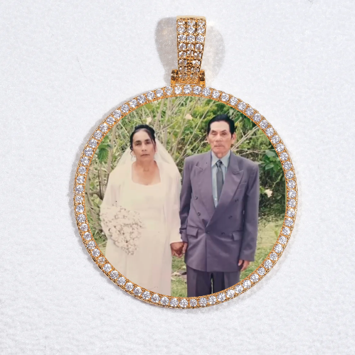MEDIUM 3D CIRCLE CUSTOM PICTURE PENDANT