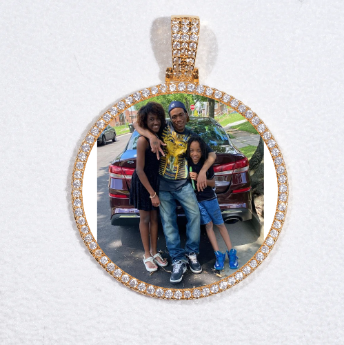 MEDIUM 3D CIRCLE CUSTOM PICTURE PENDANT