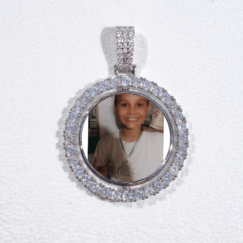 3D Spinning 2-Faced Custom Picture Pendant