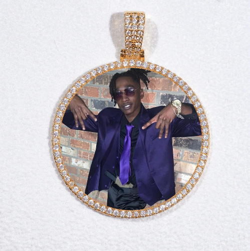 MEDIUM 3D CIRCLE CUSTOM PICTURE PENDANT