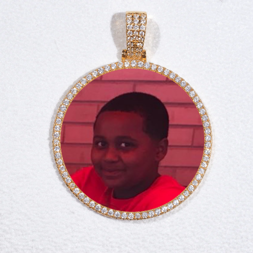 MEDIUM 3D CIRCLE CUSTOM PICTURE PENDANT