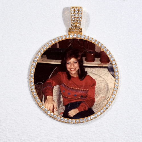 MEDIUM 3D CIRCLE CUSTOM PICTURE PENDANT