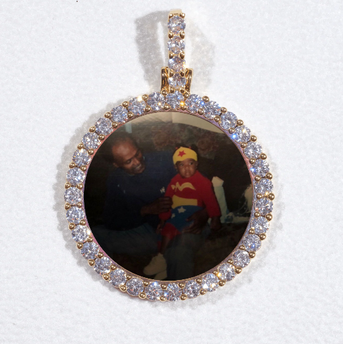 3D CIRCLE CUSTOM PICTURE PENDANT SMALL SIZE