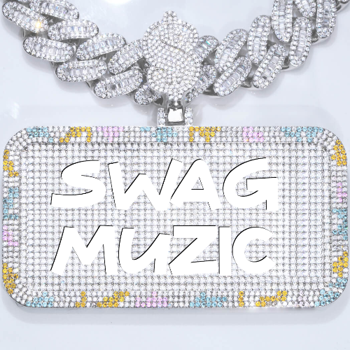 CUSTOM LETTER NECKLACE 3D COLORFUL SQUARE