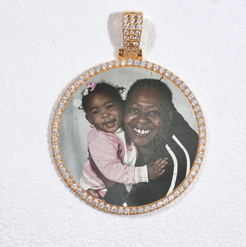 MEDIUM 3D CIRCLE CUSTOM PICTURE PENDANT