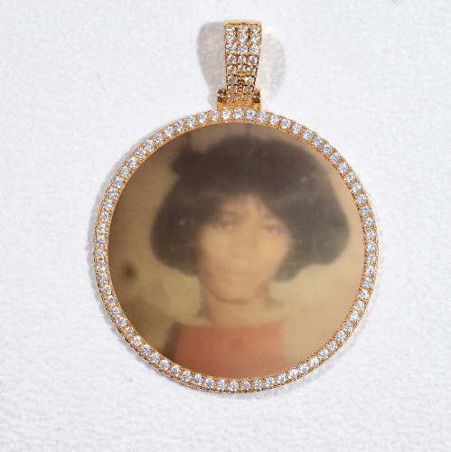 MEDIUM 3D CIRCLE CUSTOM PICTURE PENDANT