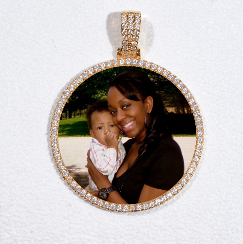 MEDIUM 3D CIRCLE CUSTOM PICTURE PENDANT