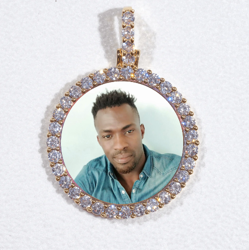 3D CIRCLE CUSTOM PICTURE PENDANT SMALL SIZE