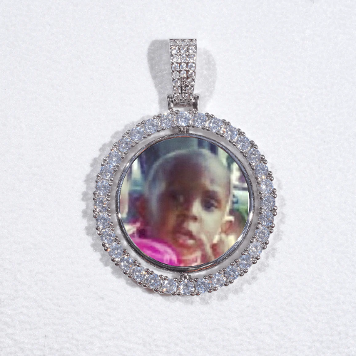 3D Spinning 2-Faced Custom Picture Pendant