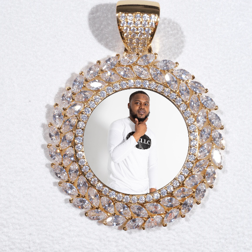 Large 3D Wheat Ear Custom Picture Pendant
