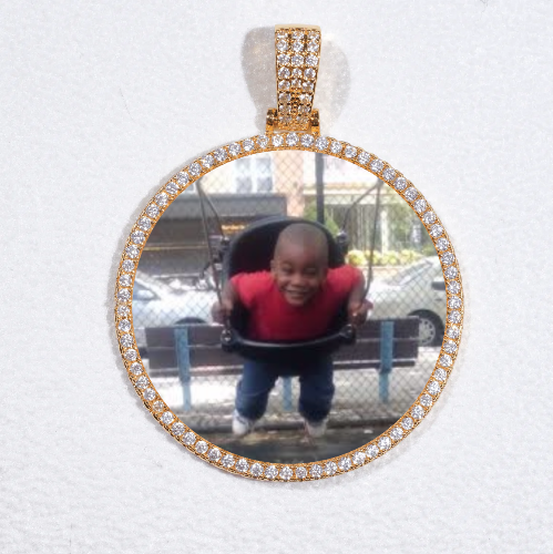 MEDIUM 3D CIRCLE CUSTOM PICTURE PENDANT