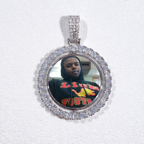 3D Spinning 2-Faced Custom Picture Pendant