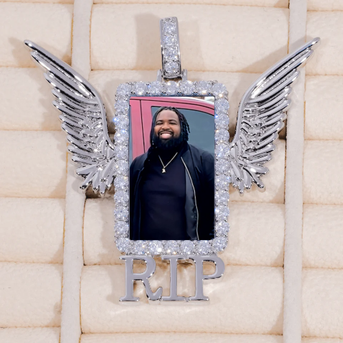 RIP WING 3D CUSTOM PICTURE PENDANT