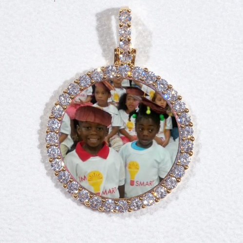 3D CIRCLE CUSTOM PICTURE PENDANT SMALL SIZE