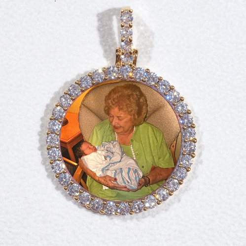 3D CIRCLE CUSTOM PICTURE PENDANT SMALL SIZE
