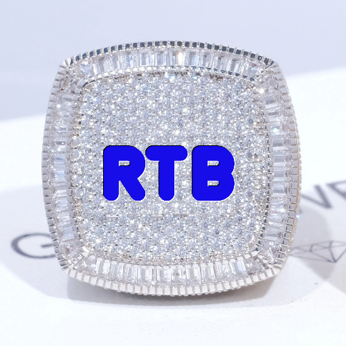 CUSTOM LETTER 3D ICED RING