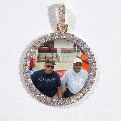 3D CIRCLE CUSTOM PICTURE PENDANT SMALL SIZE