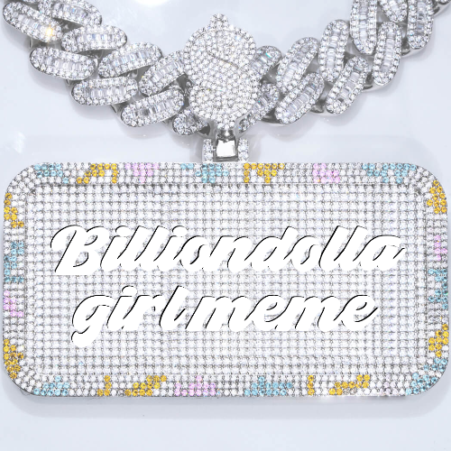CUSTOM LETTER NECKLACE 3D COLORFUL SQUARE