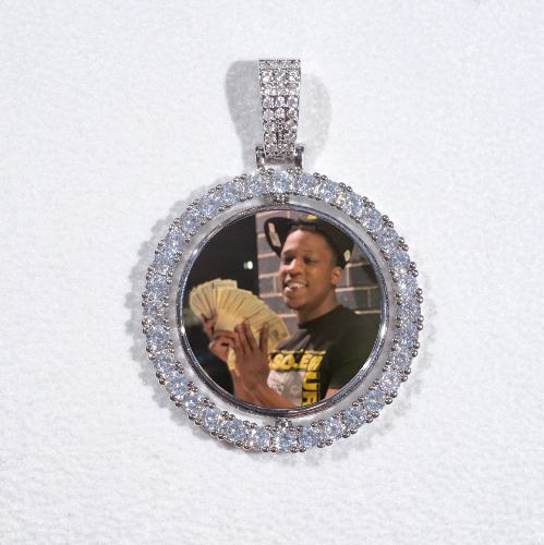 3D Spinning 2-Faced Custom Picture Pendant