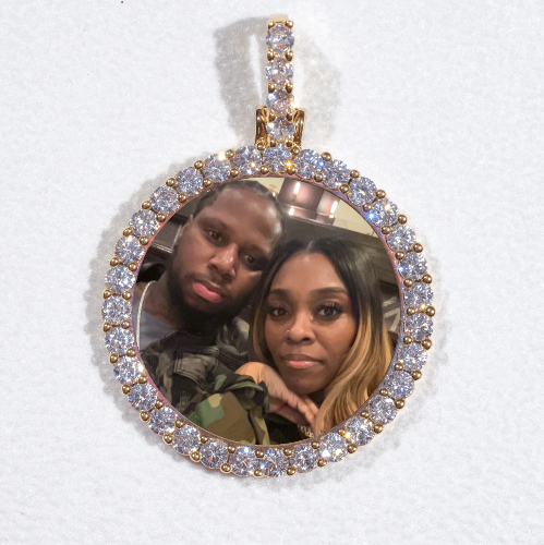 3D CIRCLE CUSTOM PICTURE PENDANT SMALL SIZE