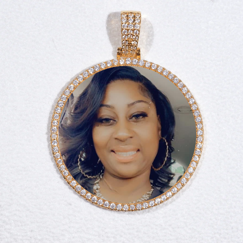 MEDIUM 3D CIRCLE CUSTOM PICTURE PENDANT