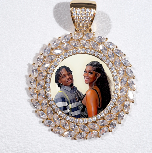 Large 3D Wheat Ear Custom Picture Pendant