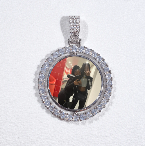 3D Spinning 2-Faced Custom Picture Pendant