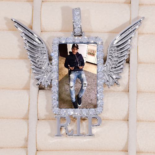 RIP WING 3D CUSTOM PICTURE PENDANT