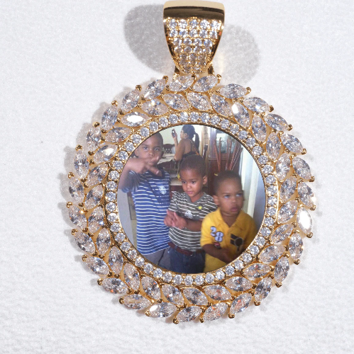 Large 3D Wheat Ear Custom Picture Pendant