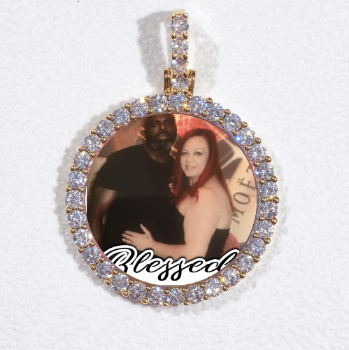 3D CIRCLE CUSTOM PICTURE PENDANT SMALL SIZE