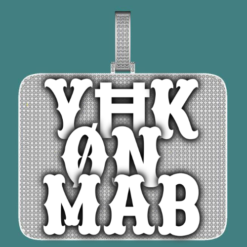 CUSTOM LETTER NECKLACE 3D BIG SQUARE