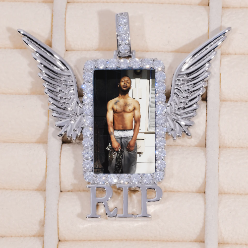 RIP WING 3D CUSTOM PICTURE PENDANT