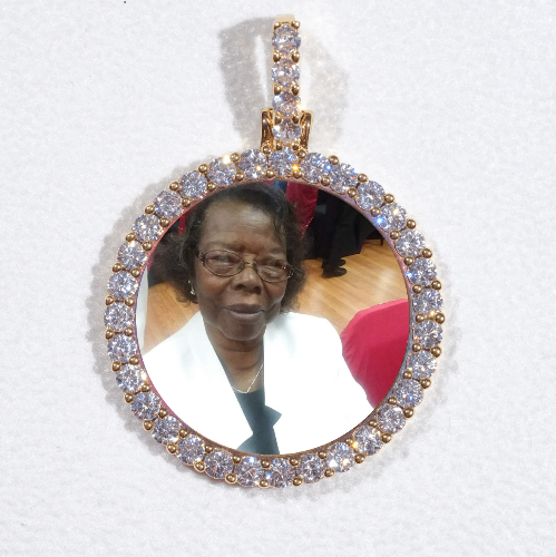 3D CIRCLE CUSTOM PICTURE PENDANT SMALL SIZE