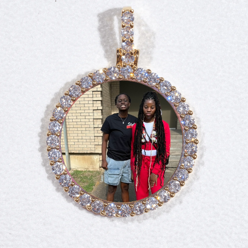 3D CIRCLE CUSTOM PICTURE PENDANT SMALL SIZE